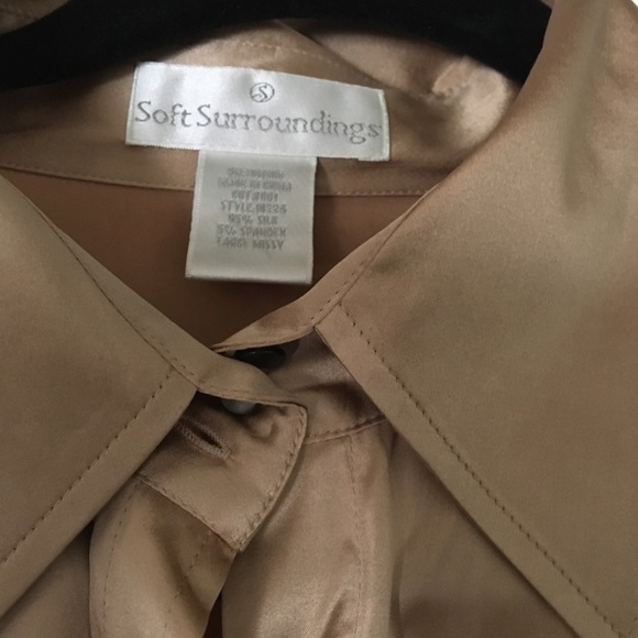 Soft Surroundings Silk Stretch Shirt - Picture 6 of 9